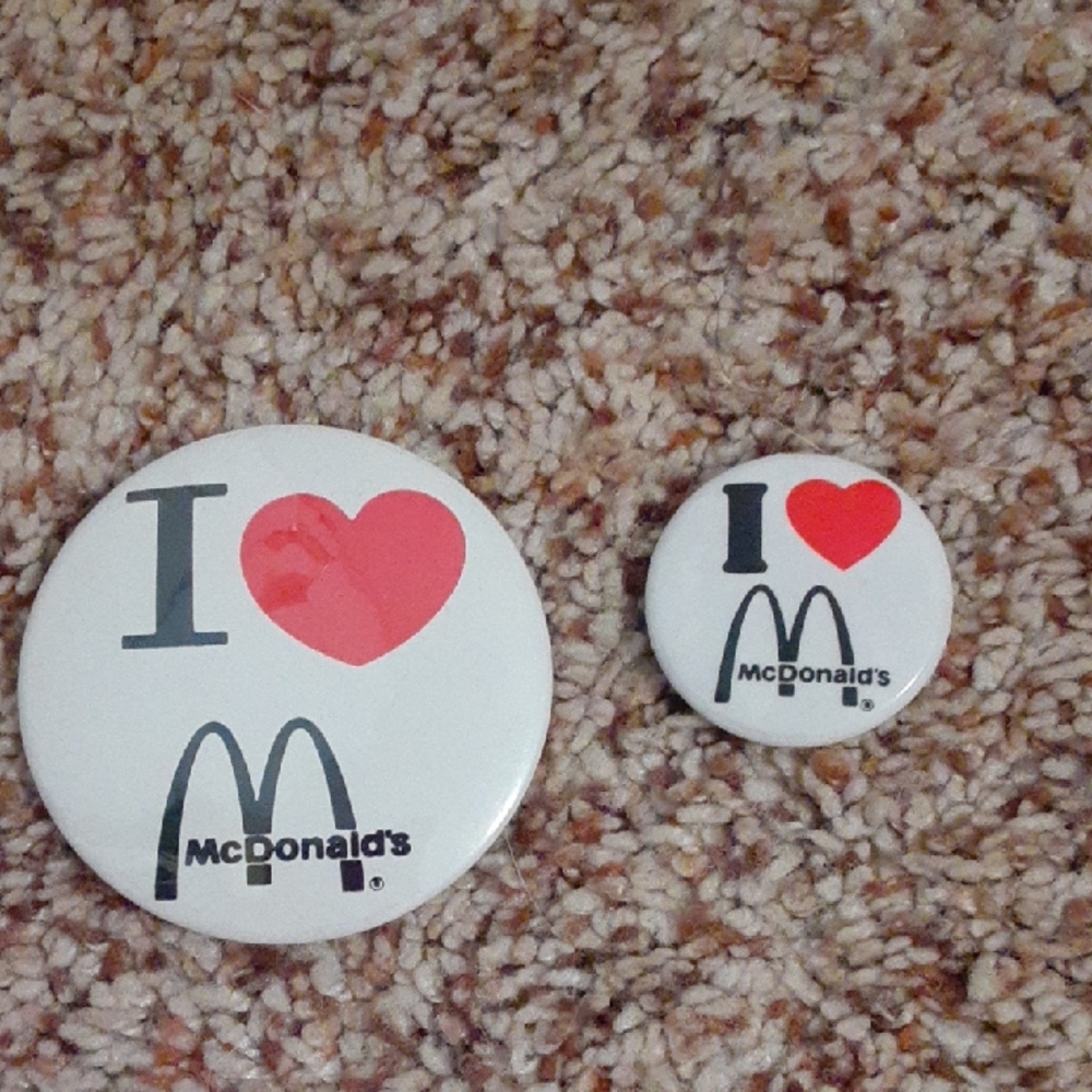 Vintage! Set Of 2- McDonald's Pins